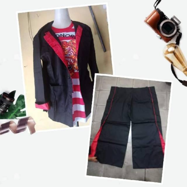 Stelan Baju Warok Celana Baju Kaos Ponorogo Reog Kostum Warok Pria Wanita