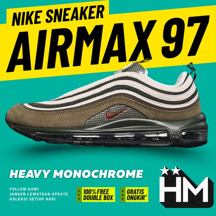 Air Max 97 SE Light Bone Medium Olive Sneaker FB9619-002 (Size 39-45)
