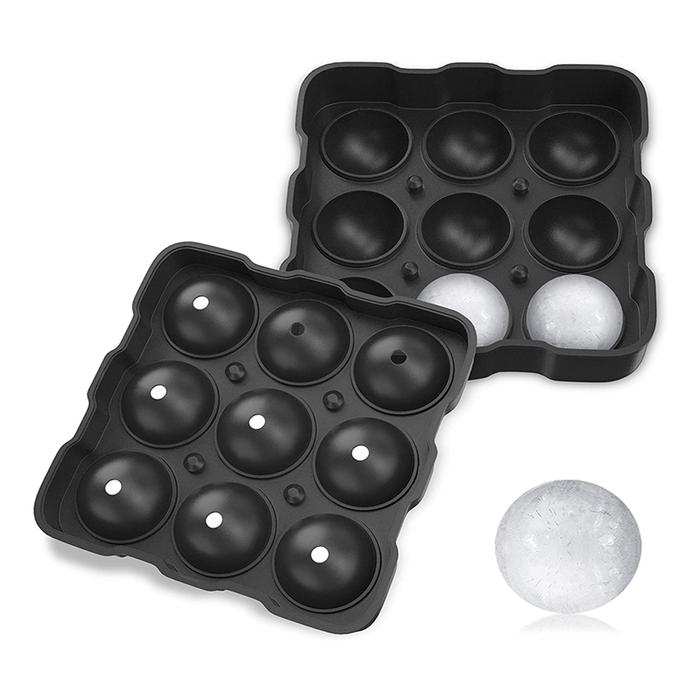 Advanced Ice/Cake Ball Maker, Whisky Ice Mold, 9 Ball Ice Trays Can