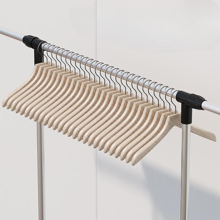 Rak Gantungan Jemuran Baju Portable Hanger Stand Dorong Stainless Stel