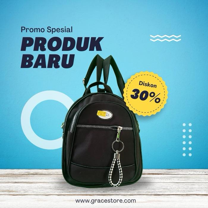 Tas wanita chibao warna hitam ukuran 30cm