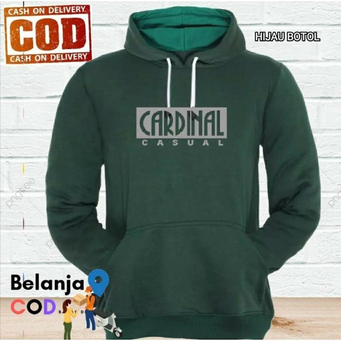 ready stock jaket hoodie formal, jaket pria wanita cardinal casual jumbo all size