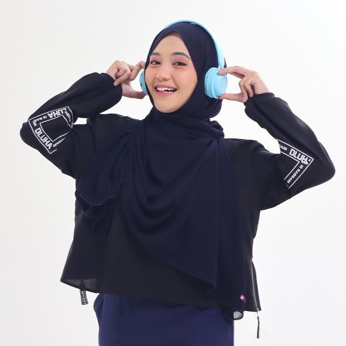 Rabbani - Atasan Kaos Tunik Wanita Lengan Panjang Dewasa Dara Nevya Motif Polos Exclusive