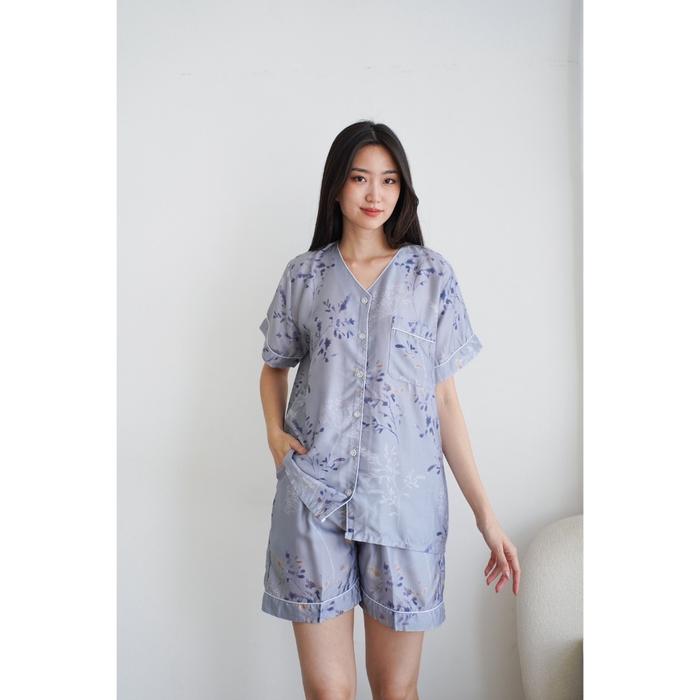 Cheappajamas | Organic Silk | Piyama Tanpa Berkerah (M/L)