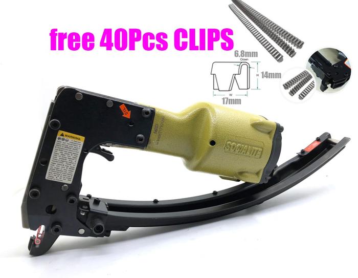 Jikong Air Nailer Pneumatic Nail Gun Clinch Clip Guns Spring Mattress