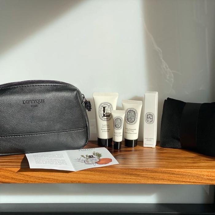 Tas kit Amenity Travel Diptyque Set parfum