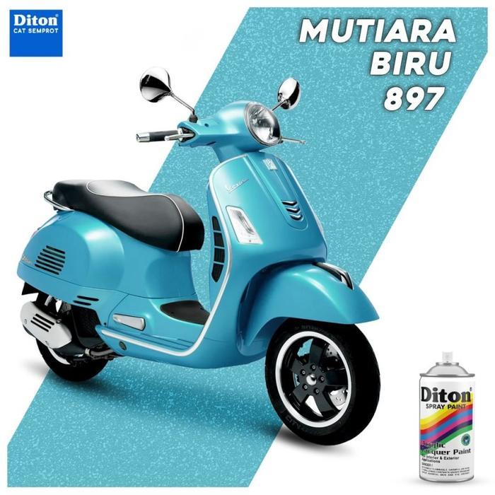 DITON 897 Cat Spray Pylox 300cc Pylok Pilok Pearl Blue Mutiara Biru