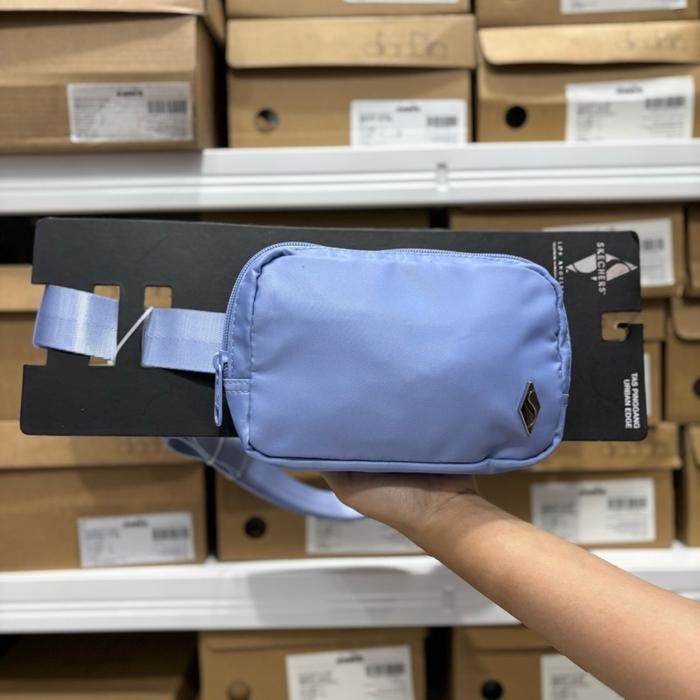 TAS SKECHERS URBAN EDGE BLUE TAS PINGGANG SKEWBT8754BL TAS SELEMPANG SLING WAIST BAG ORIGINAL