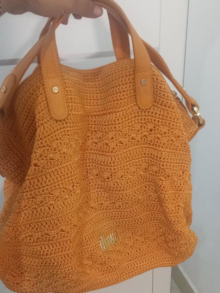 preloved tas jinjing bahu shoulder bag merk dowa warna kuning mango series