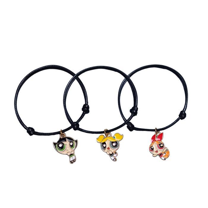 Gelang Powerpuff Girls Persahabatan 3 Orang