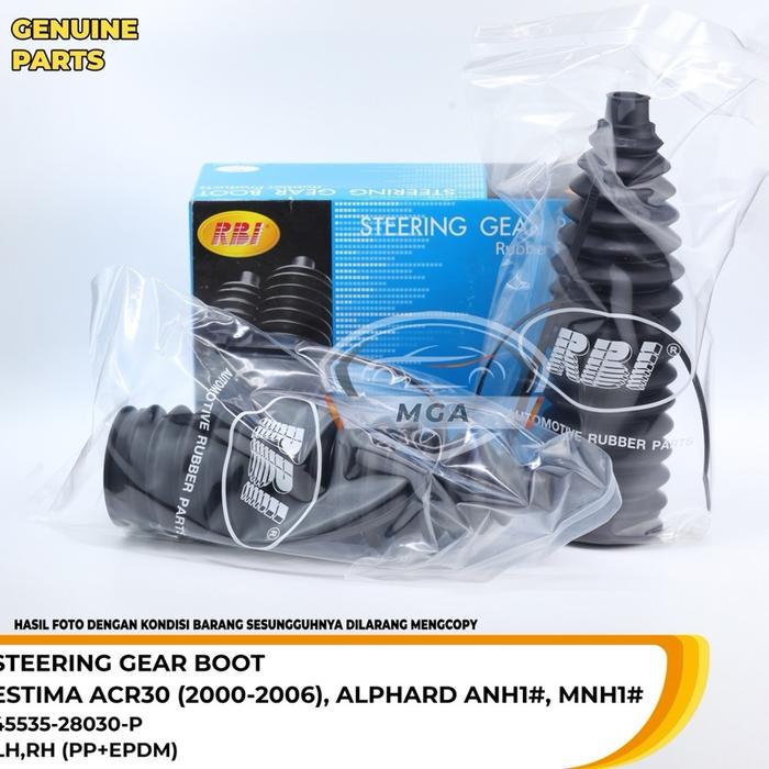KARET STIR - BOOT STEERING RACK TOYOTA ALPHARD 2002-2008 ANH10/ MNH10 - ESTIMA ACR30/40 ‘00-06 - HAR
