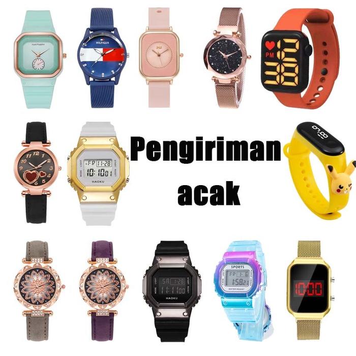 Hadiah Dikirim Secara Acak - Jam Tangan Pria Dengan Warna Yang Dikirim Secara Acak