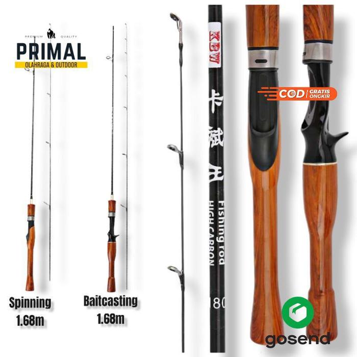 Joran Pancing Putar/Joran Pancing casting Cepat Karbon Joran Pancing Air Segar dan Laut Joran Serat 