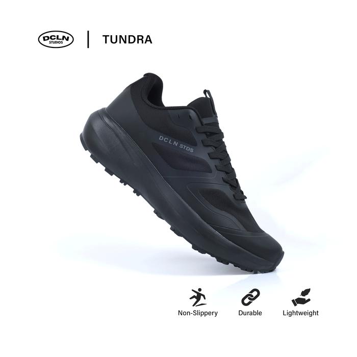 Declan Sepatu Sneaker Outdoor Tundra X 01-101 Kasual Karet Shoes Sport Hitam Non-Slippery Durable Li