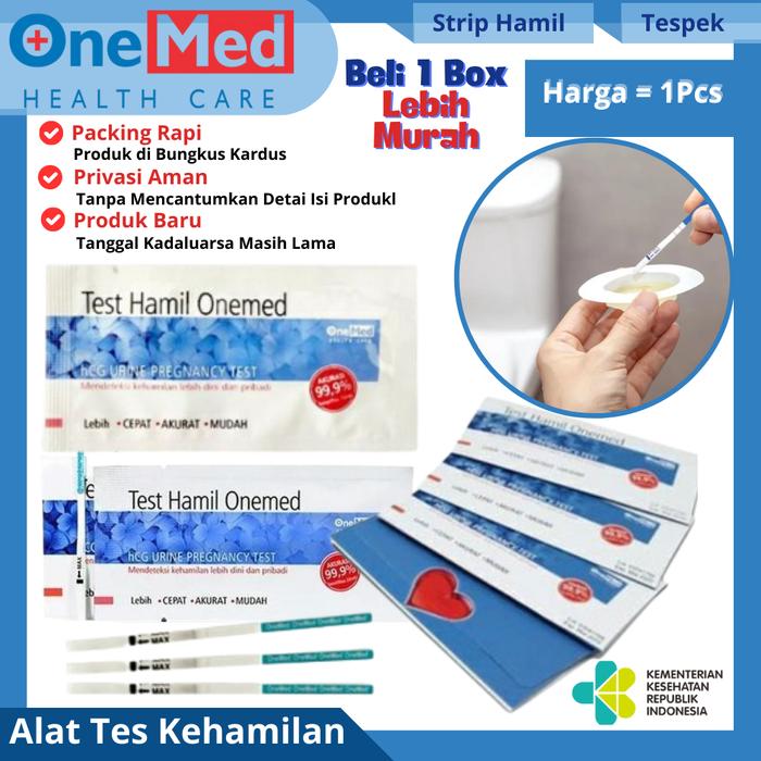 ONEMED 1pcs - Tes Hamil / Tespek Alat Test Kehamilan 1Pcs Hasil Akurat dan Cepat