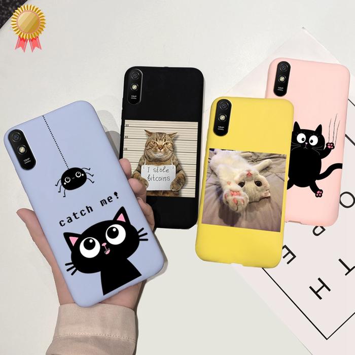 For Xiaomi Redmi 9A Case Redmi9A Bumper Soft Cute Silicone Cover For