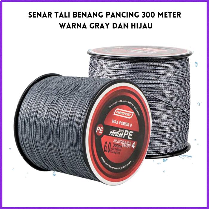 COD TaffSPORT Senar Tali Benang Pancing Fishing PE Braided Thick Line 300M / senar pancing / benang