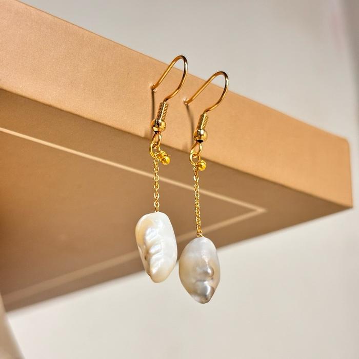 anting mutiara laut keshi