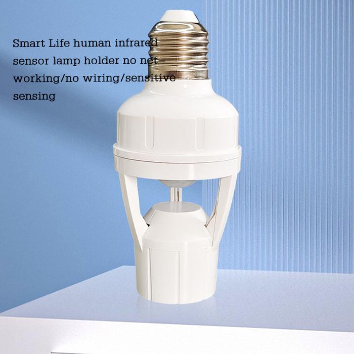Fitting Lampu Sensor Gerak Otomatis Bohlam Sensor Pir Sensor 240v 40w Manusia Menyala Fiting Piting