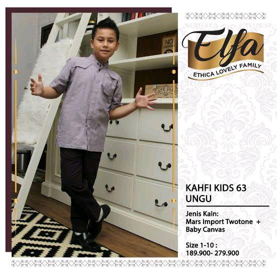 KOKO ANAK ETHICA KAHFI KIDS 63 WARNA UNGU