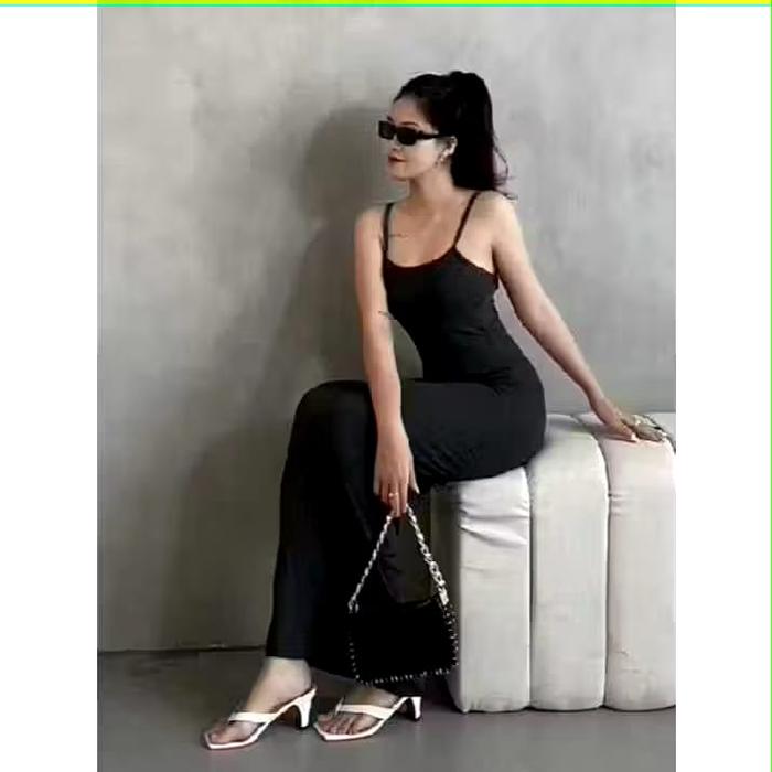 Maxi dress wanita bodycon / maxi dress bodycon / long dress bodycon / tanktop maxi bodycon