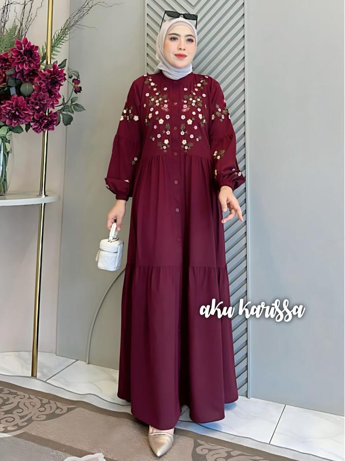 Nabila Dress By AKU KARISSA Gamis Terbaru Gamis Sabrina Gamis Kekinian Gamis Yang Banyak Dicari Gami
