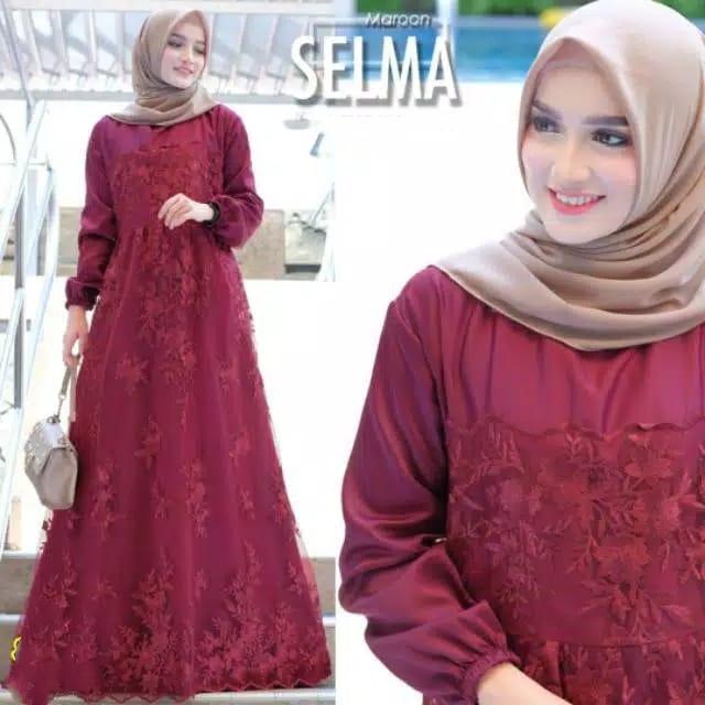 GAMIS BRUKAT TILE IMPORT / GAMIS MUSLIM BRUKAT TILE / GAMIS KONDANGAN / GAMIS SELMA