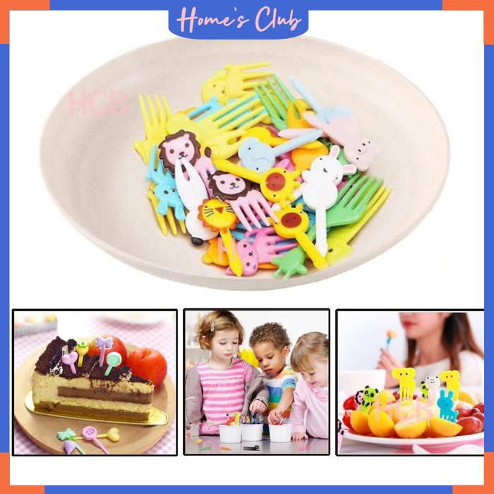 HCB Tusukan Bento  / Garpu Bento Lucu Karakter/ Garpu Motif Lucu Untuk Anak-Anak  / Cake Dekorasi / 