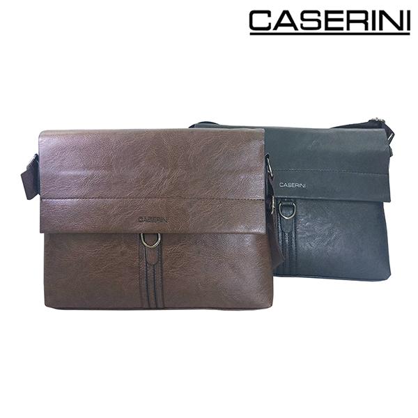Caserini Tas Messenger CS289001-16, kulit sintetis premium Selempang Pria