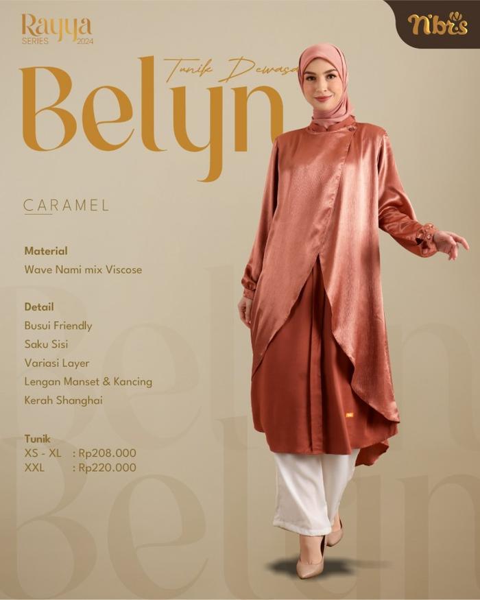 TUNIK RAYYA BELYN CARAMEL