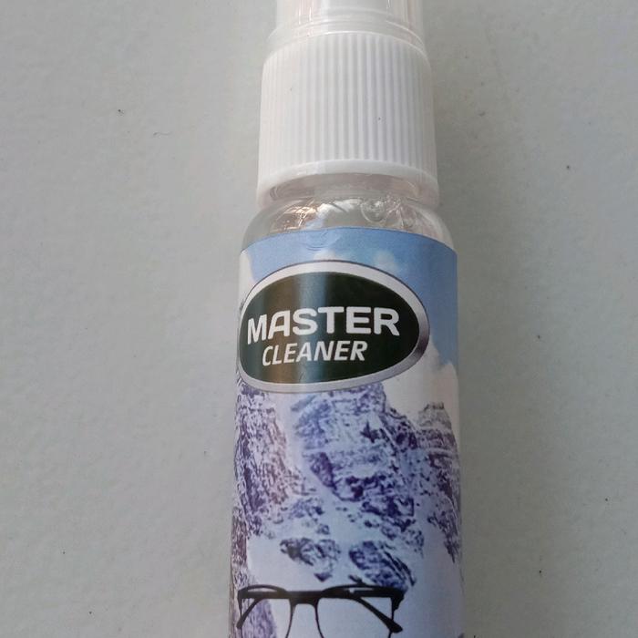 master clean cairan  pembersih kacamata dari debu Glasses