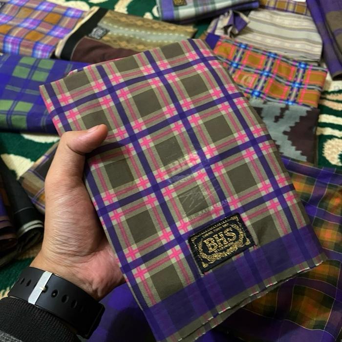 Sarung Bhs Fullsutra Kbs Kkr Motif Kotak-kotak Warna-warni untuk Pria dan Wanita