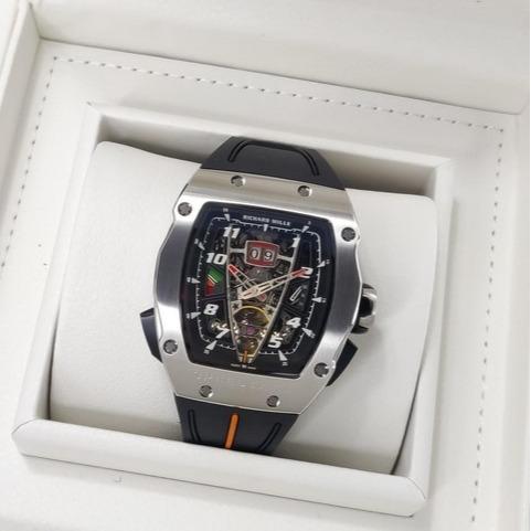 RM40 MCLAREN SWISS JAM TANGAN AUTOMATIC TITTANIUM CASE RM 40 MCLAREN SWISS SUPER CLONE