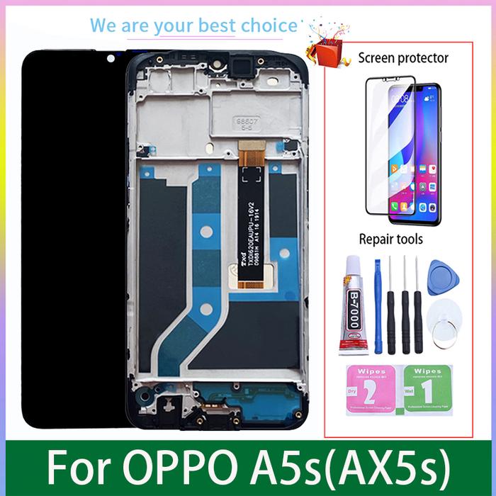 Original For OPPO A5s AX5s LCD Display with Frame Touch Screen