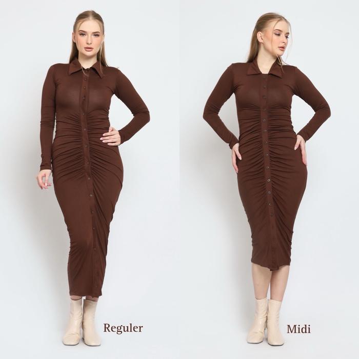 FAYANNA WRINKLE DRESS Fit