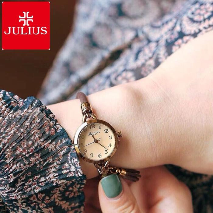TERBARU Jam Tangan Wanita Julius JA-994 Kulit Original Korea