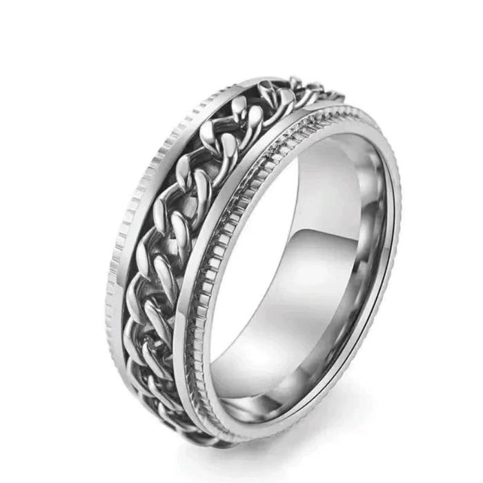CINCIN TITANIUM / CINCIN COWOK CEWEK / CINCIN PASANGAN / CINCIN TITANIUM RANTAI