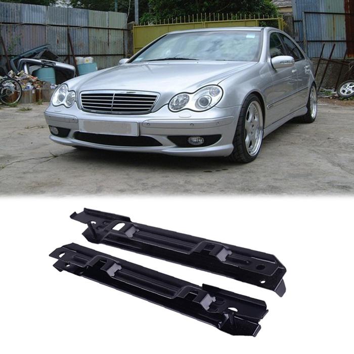 2Pcs Front Bumper Bracket End for Mercedes W203 C-Class 2038801114