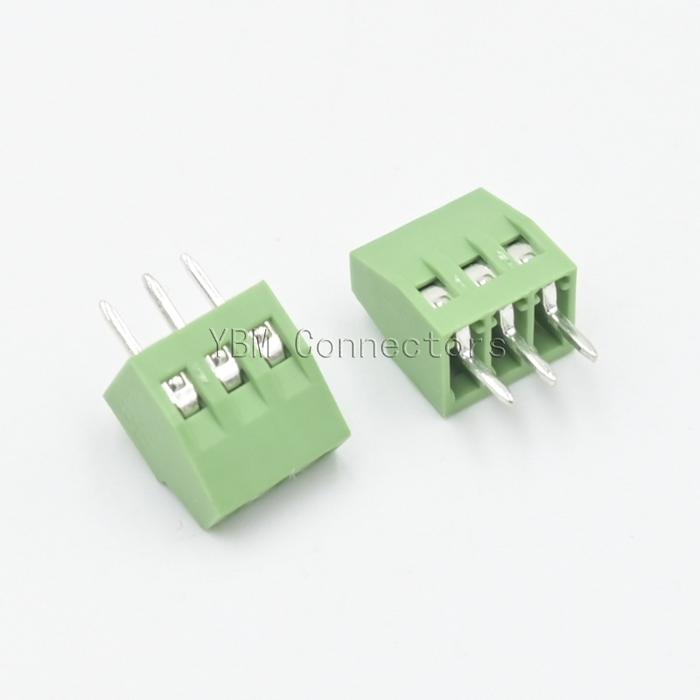 100Pcs KF128 2.54mm Pitch PCB Screw Terminal Block Connector 2P 3P 4P 5P 6P 7P 8P 9P 10P 12Pin Splic