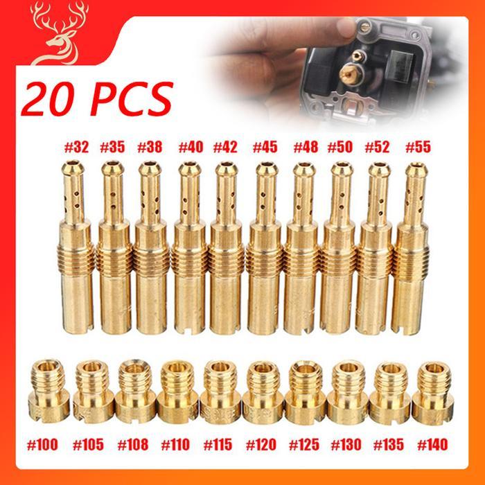 Spuyer Pilot Jet PE PWK PWL KLX D Spuyer Main Jet Pilot Jet Set -20pcs Main Jet Karbu PE D