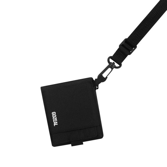 Gozeal | Wallet - Dedly Black | Dompet Lipat | Hanging Wallet | Pria Wanita Unisex