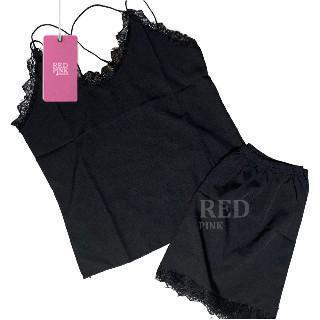 [ RedPink ] Set Baju Tidur Wanita Dewasa Homewear Seksi With Desain Atasan Tanktop Singlet No Motif 