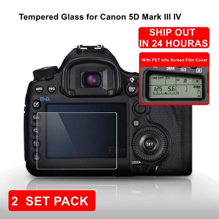 for Canon EOS 5D MARK III IV 5D3 Camera Tempered Protective