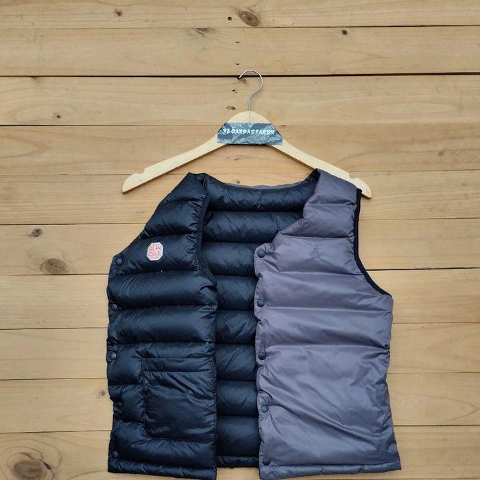 Vest down rompi bulu angsa berbagai brand napapijri rab tnf uniqlo mammut salomon arcteryx