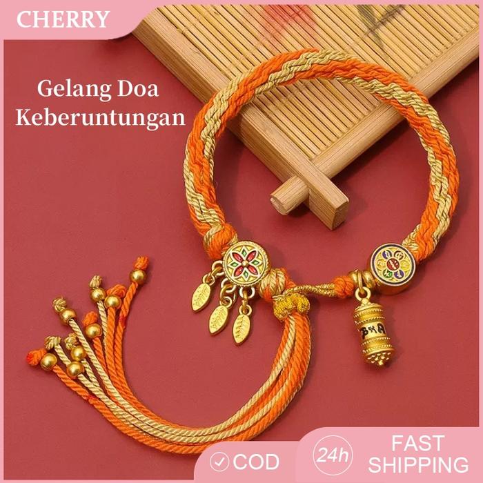 Impor Korea 100% Asli Gelang Doa Keberuntungan Terlaris 2026 Gelang Amulet Doa untuk Wanita & Pria -