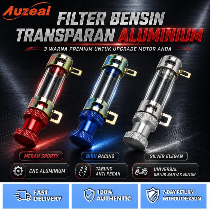Auzeal Tubedrain Selang Pembuangan Filter CVT Skuter Nmax Aerox Lexi Beat Vario Scoopy   Aluminium C