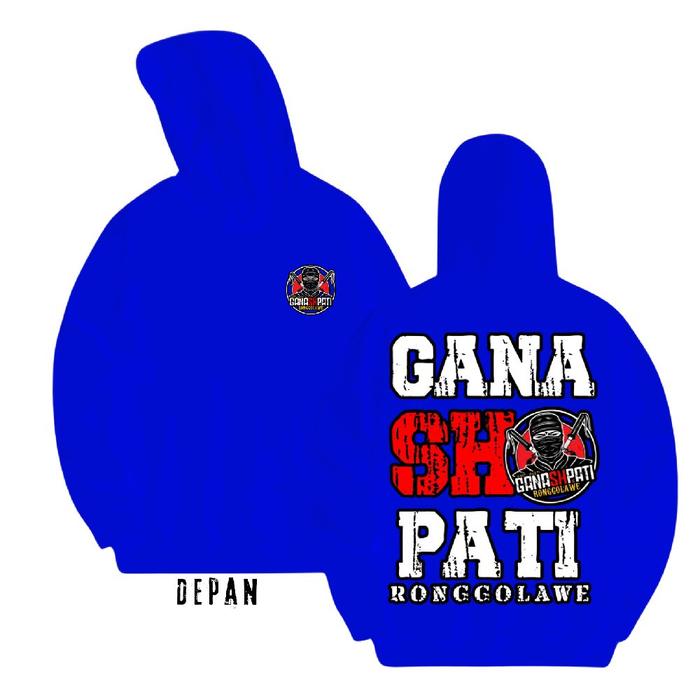 HOODIE GANASHPATI BasicBulu Hitam Lembut Nyaman Panjang Pria Wanita Pendek Sweater Unisex Bulat Dis