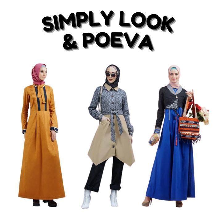 Atasan Kemeja Kerja & Dress Simply Look / POEVA Sale By Tuneeca