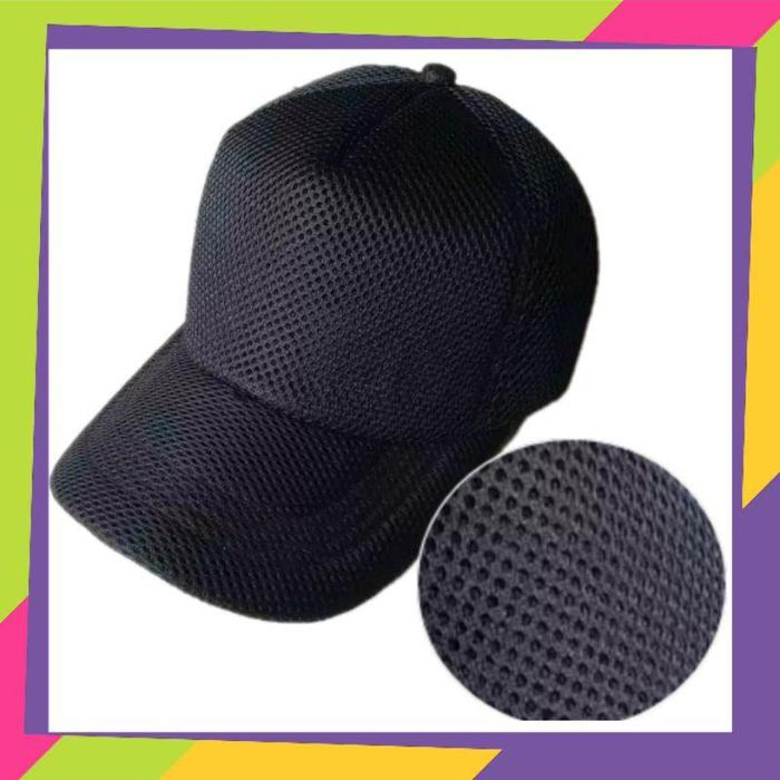 TOPI KOMANDO DOUBLEMESS POLOS HITAM - topi militer TNI - topi polisi army satpol pp warna hitam TEBA