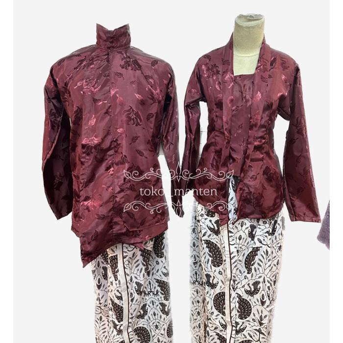 Surjan Kembang Batu / Kebaya Kembang Batu / Surjan Kebaya Couple Pasti Ori